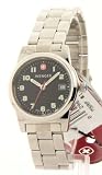 Womens Wenger Date de Bienne en acier militaires suisses occasionnels montre 70386