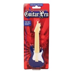 Paladone Guitar Novelty Pen with Sound Effect Button