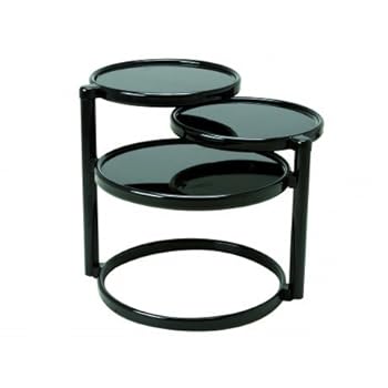 Leitmotiv - Table Basse Mini Double Swivel - Noir