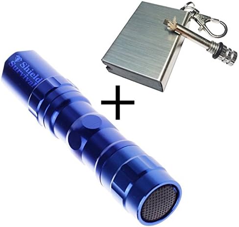 ShieldSurvival - Waterproof LED Flashlight and Emergency Fire Starter (Survival Tool)