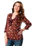 Motherhood Maternity: 3/4 Sleeve Banded Bottom Maternity Blouse