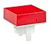 Switch Bezels / Switch Caps SQ RED/WH CAP BULB (1 piece)