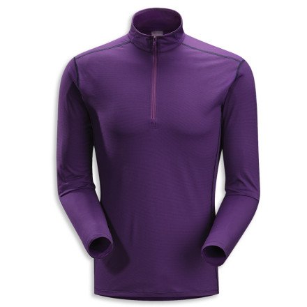 Phase SL Zip Neck LS Long Sleeve Shirt - Mens Roxo XL by Arcteryx