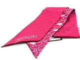 AUTHENTIC COACH NOVELTY BUCKLE SIGNATURE PONY TAIL SCARF (Magenta) by 