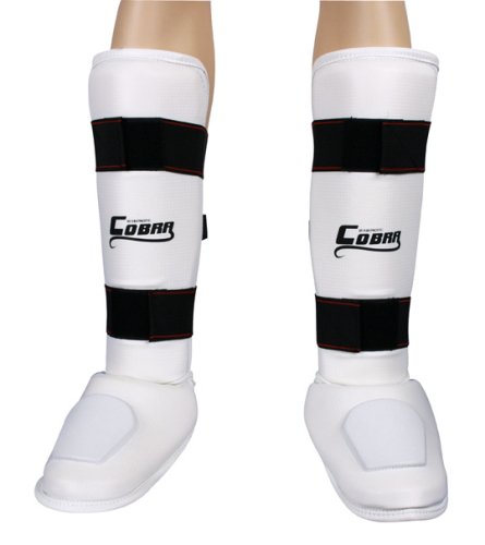Cobra Shin Instep MMA Vinyl WHITE