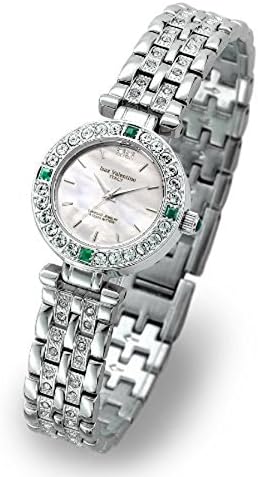 Izax Valntino Ladies Jewelry Watches Natural Emerald Ivl9100-3