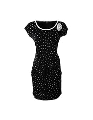 Knee Length Polka Dot Print  Dress