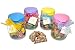 Handmade Dark Chocolate Almond Covered Toffee In Easter Candy Jar