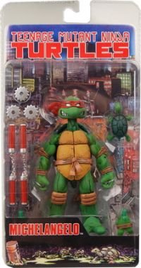 41RLmtGzOSL Teenage Mutant Ninja Turtles NECA Comic Style Action Figure Michelangelo