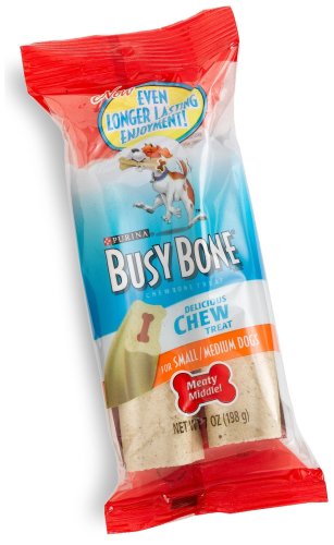 Busy Bone Chew Treats for Small/medium Dogs, 7-Ounce Bags (Pack of 8)