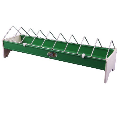 50cm Green and White Plastic Chicken Feeder