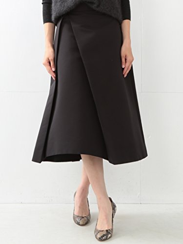 (デミルクスビームス) Demi-Luxe BEAMS / グログラン アシンメトリータック スカート 68270278002