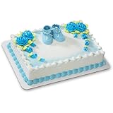 Blue Baby Booties DecoSet Cake Decoration