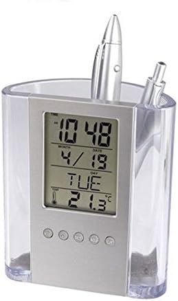 Large Screen Clock Dimmable LCD Display for Elderly People, Offices, Conference Rooms, Lobbies and School Classrooms - Huge 4.3In Alarm Clocks