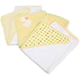 Spasilk 3 pack Soft Terry Hooded Towel Set, Yellow
