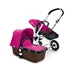 Bugaboo Cameleon Stroller in Dark Brown Base-Pink