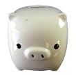 Ceramic Piggy Bank (White) - Pig Bank