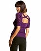 Scoopneck Ruched Short Sleeve Sweater Product Image