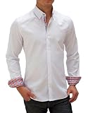Stone Rose White Cotton Shirts for Men - Martin 2105
