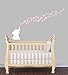 Baby Pink Wall Decals, Elephant Mural for Nursery, White Elephant, Wall Art for Baby