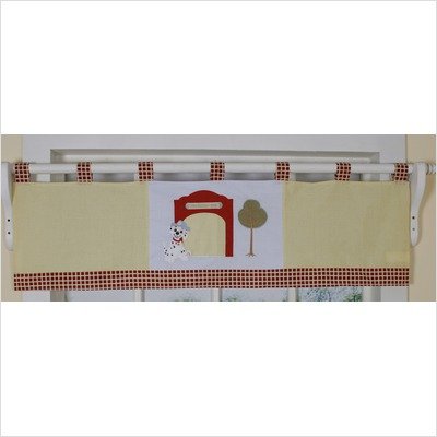 GEENNY Window Valance For Boutique Fire Truck 13 PCS Crib Bedding Set