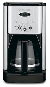 Cuisinart DCC-1200 Brew Central 12-Cup Programmable Coffeemaker, Black/Brushed Metal