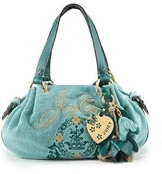 Juicy Couture Resin Flower Baby Fluffy Bag Purse Windowseat