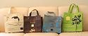 Green Concept's Reusable Shopping Grocery Tote Bag - Collection of 4