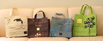 Green Concept's Reusable Shopping Grocery Tote Bag - Collection of 4