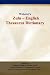 Book Websters Zulu - English Thesaurus Dictionary