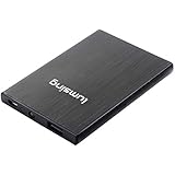 Lumsing&reg; 4000mAh Ultra d&uuml;nne portable Schwarz Power Bank External Battery Akku Pack Backup- Ladeger&auml;t aus geb&uuml;rstetem Aluminium