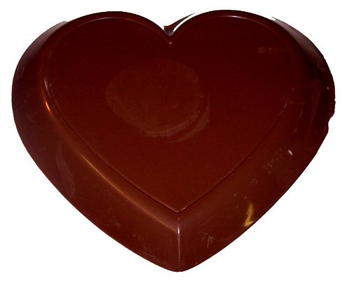 Lang's Chocolates Solid 3lb Dark Chocolate Heart. Measures 12 inches across