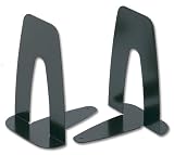 5 Star Office Book Ends Metal Heavy-duty 229mm Black (Pack 2)