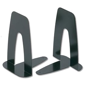 5 Star Office Book Ends Metal Heavy-duty 178mm Black (Pack 2)