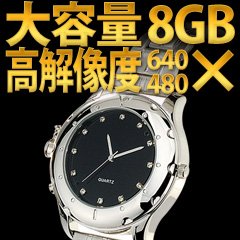 405 NEW腕時計型ビデオカメラ 8GBフラッシュメモリ搭載 高解像度640×480【予約】