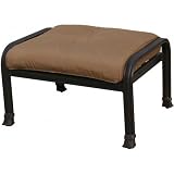 Darlee Flamingo Cast Aluminum Ottoman With Cushion