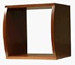 Convex Wave Cube in Shaker Maple with Satin Finish