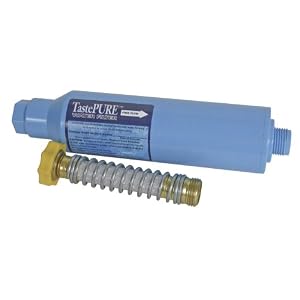 Camco 40043 TastePURE RV Water Filter with Flexible Hose Protector by Camco