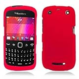 For Verizon Blackberry Curve 9370 9360 Accessory - Rubber Red Hard Case Cov ....