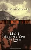 Licht über weißen Felsen