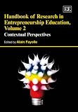 Handbook of Reseach in Entrepreneurship Education: Contextual Perspectives (Elgar Original Reference)