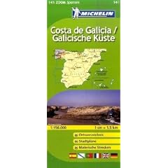 Costa de Galicia: Ortsverzeichnis, Stadtpl�ne, Malerische Strecken (Michelin Zoomkarte)