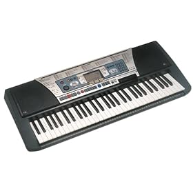 Yamaha PSR-350AD 61-Note Touch-Sensitive Portable Electronic Keyboard with AC Adapter