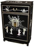 Classic Asian Accent Furniture - 36" Ming Lacquered Oriental Shoe Cabinet Linens Chest - 3 Colors Classic Asian Accent Furniture - 36" Ming Lacquered Oriental Shoe Cabinet Linens Chest - 3 Colors