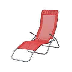 Siena Garden 605191 B�derliege, rot  silber, L 138 x B 61 x H 104,5 cm