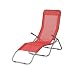 Siena Garden 605191 B�derliege, rot  silber, L 138 x B 61 x H 104,5 cm