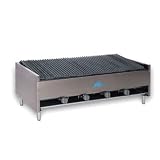 Economy Lava Rock Char-Broiler - Counter Model - Gas - 48W