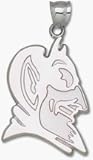 Duke Blue Devils Giant 1 1/2 W x 1 7/8 H Iron Duke Face Pendant - Sterling Silver Jewelry