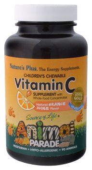 Nature's Plus - Animal Parade Vit C-Orange, 250 mg, 90 chewable tablets