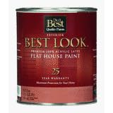 - W35B00750-14 Best Look Latex Flat 100% Acrylic House Paint